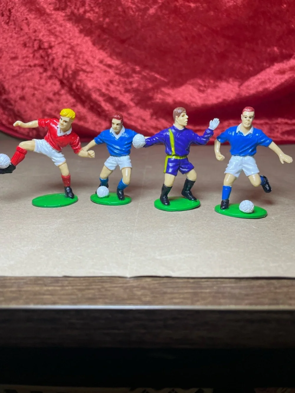 Vintage 1990s Cake Toppers- Soccer, Firefighter, Racers